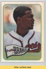 2014 Topps Heritage Chrome Refractor 13/565 Julio Teheran #THC-275 READ 3c7