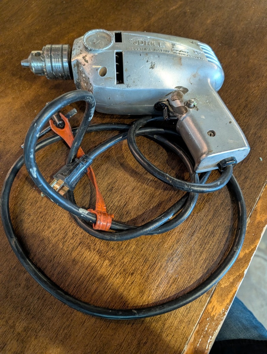 Thor Model D2 3/8 Electric Drill Vintage Industrial Corded Drill