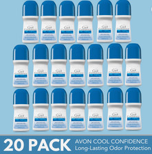 Avon Cool Confidence Roll-On Antiperspirant Deodorant, 2.6 fl oz 20-Pack 