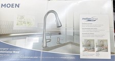 Moen 87912EWSRS Georgene MotionSense Wave Pulldown Touchless Kitchen Faucet