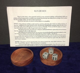 Airship Magic ELI'S DICE BOX with dice instructions and carrying bag