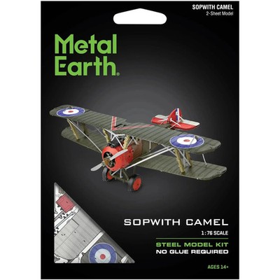 Sopwith Camel Plane Figure Model Kit (1:76 Scale, Steel, Moderate Difficulty) -