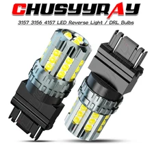2pcs Upgraded 3157 3156 4157 LED Backup Reverse Light Bulbs Super Bright White