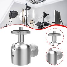 Mini Ball Head with 1/4 inch Screw 360 Degree Rotating Lightweight Metal