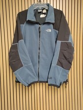 The North Face Apex Bionic Jacket Mens Large Blue Zip Pockets Full Zip Fleece