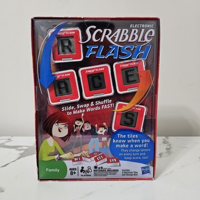 Hasbro Scrabble Flash Electronic Word Family Game Age 8+ New 