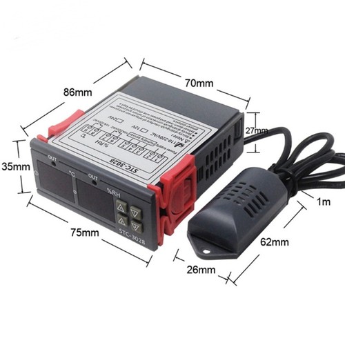 Digital Temperature Controller Thermostat Thermoregulator for Incubator STC-3028 - Picture 8 of 10