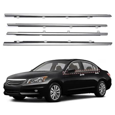 Accord 2008-2012 Chrome Window Molding Trim Weatherstrip Seal