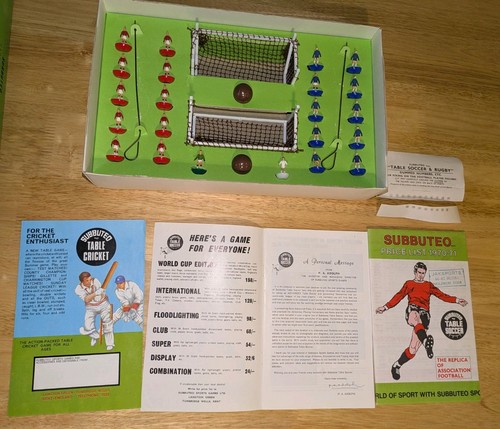 Subbuteo 1970s Vintage Football Set, 2 teams, Excellent condition ...