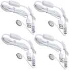 4pcs TYPE-C to CR2032 Dummy Battery Adapter Thin FFC Cable with USB Cable ON/OFF