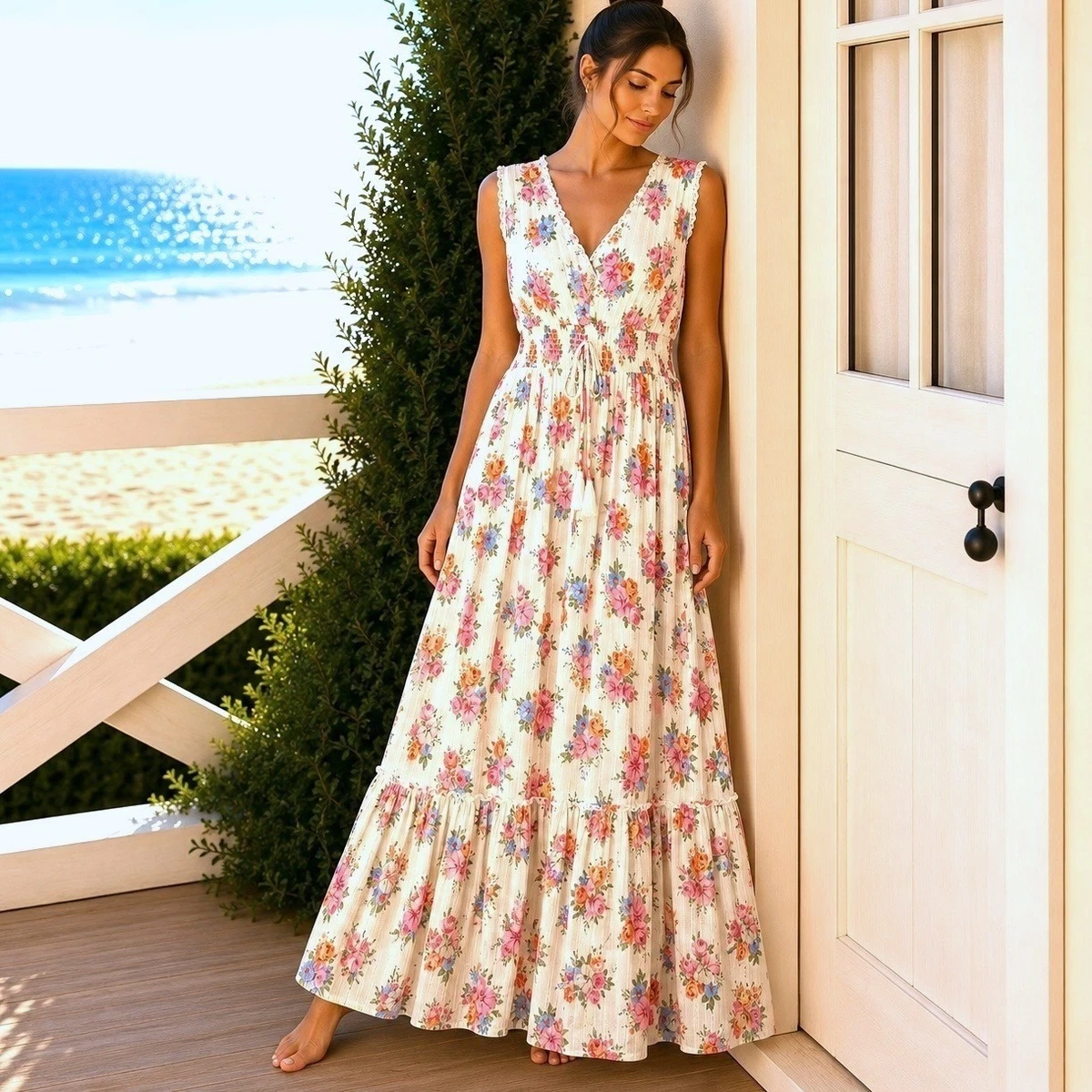 Anthropologie Floral Maxi Dresses for Women for sale | eBay