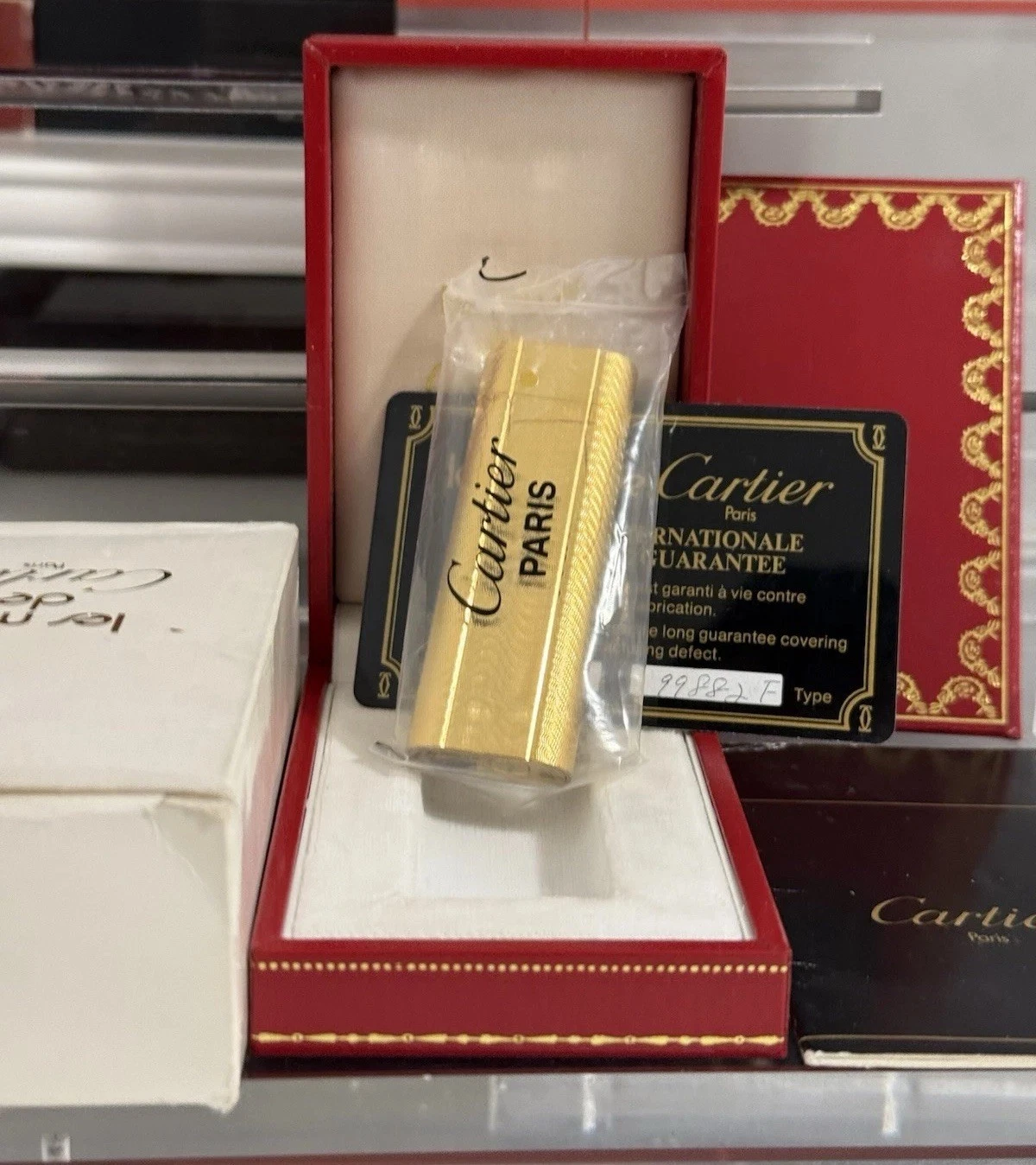 Cartier — Cartier Gold-Plated Lighter Sealed NOS New