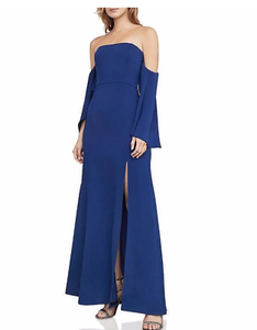 bcbg royal blue gown