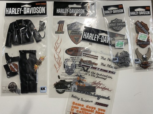5 Ret EK Success Harley Davidson Scrapbook 3D Jolee's Boutique 2004 Stickers