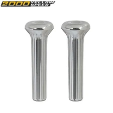 1 Pair Door Lock Knobs w/ vertical Chrome Fit For 1968-1970 GM Cars USA
