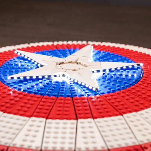 LocoLee LED Licht Kit für Lego 76262 Captain America's Shield DIY Beleuchtung - Bild 9 von 15