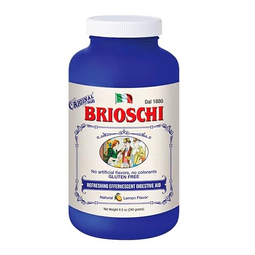 Brioschi Italian Lemon Flavored Effervescent Heartburn, Upset Stomach