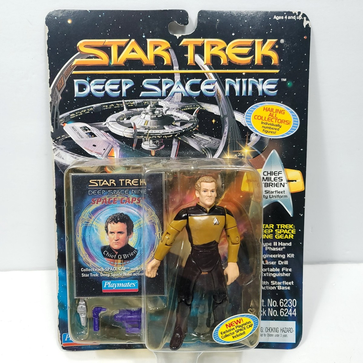 Star Trek Deep Space Nine Chief Miles O'Brien Action Figure card