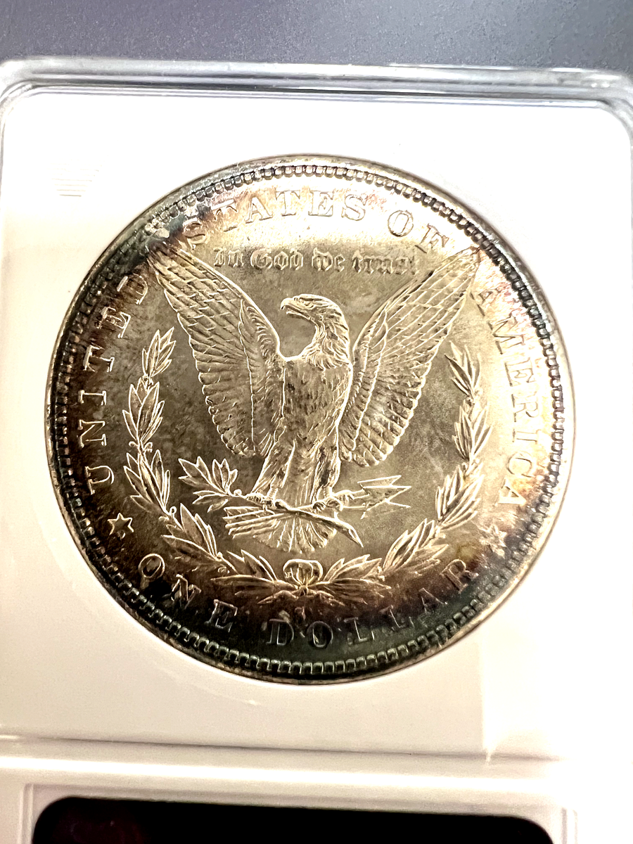 1882-S Morgan Silver Dollar Graded MS65 by ANACS Old Case Nice