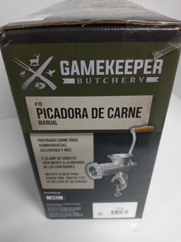 Weston 10 Manual Meat Grinder and Sausage Stuffer Gamekeeper Deer (New