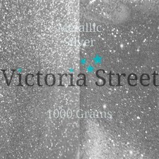 Victoria Street Glitter - Metallic Silver - Fine 0.008" / 0.2mm (Platinum)