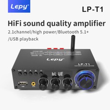 Bluetooth Amplifier Mini Powerful Hifi Stereo Amplifier, 2.1 Channels LP-T1