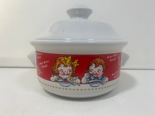 Vintage 1998 Campbell's Soup Kids Crock Covered Soup Bowl with Lid - Collectible - Picture 3 of 8