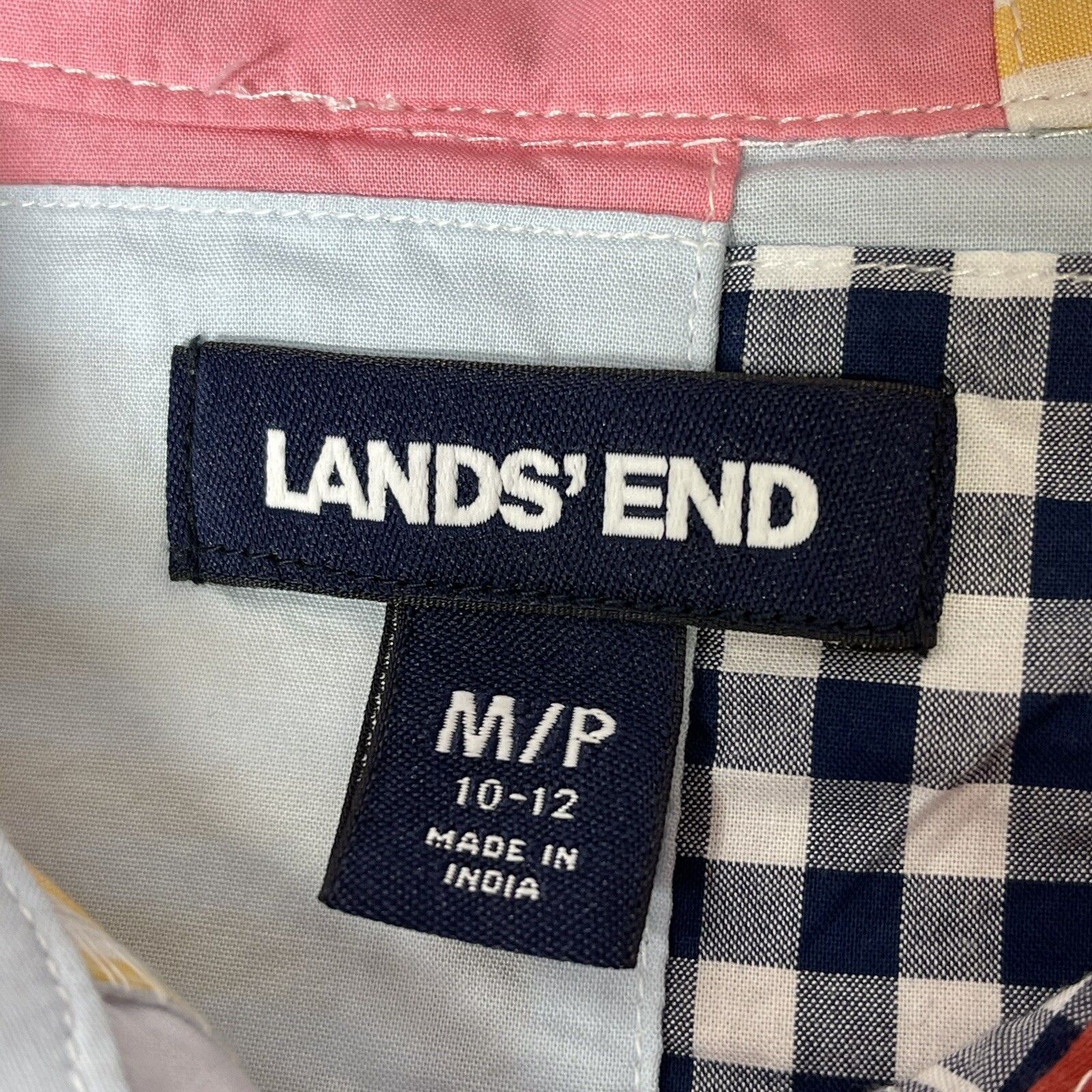 Lands’ End Women’s Medium Petite Patchwork Cotton… - image 6