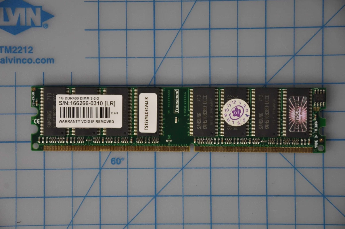 Transcend PC-3200 (DDR-400) Bus Speed DIMM Computer Memory (RAM