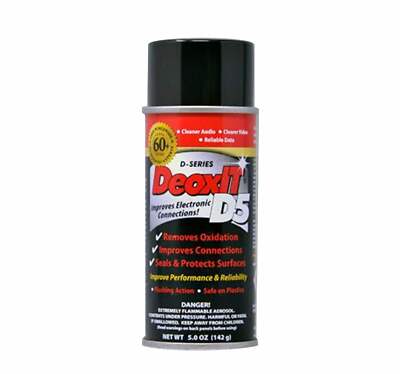 CAIG LABS DeoxIT D Series Spray, Adjustable LMH Nozzle, 5% Solution, 142g.