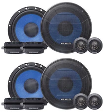 (2) Pairs Hifonics HCC65C 6.5" 150w Component Car Speakers w/Aluminum Tweeters
