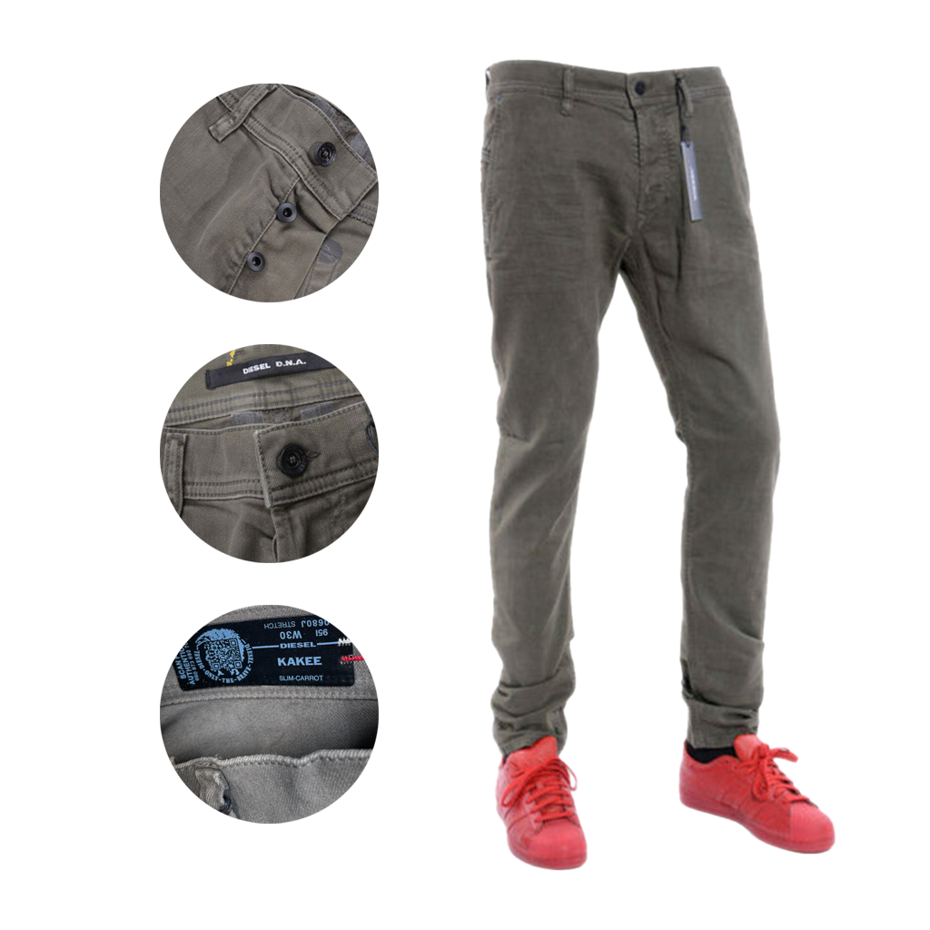 DIESEL Mens Denim Jeans KAKEE 0680J Stretch Slim Carrot