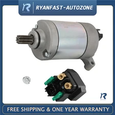 Starter & Relay fit for Yamaha ATV Grizzly 550/700 Kodiak 70028P-81890-00-00