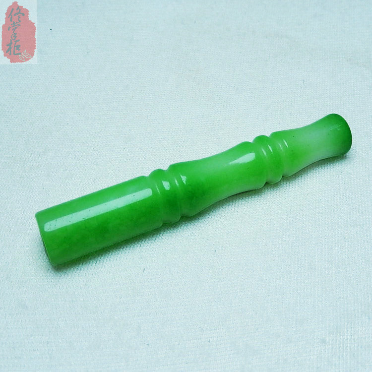 cigarette holder jade China natural jade Emerald jade cigarette holder filter 1pc