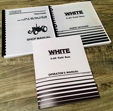 White 2-60 Tractor Service Parts Operators Manual Set Repair Workshop Shop Book
