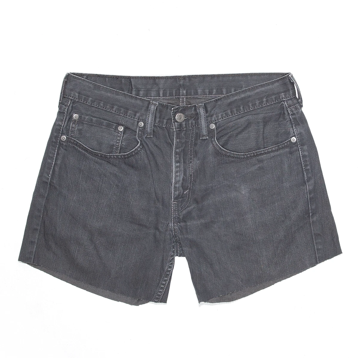 Grey cut hotsell off shorts