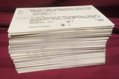 200 Library Card Catalog Index Cards Lot Scrapbooking Crafting Paper Crafts