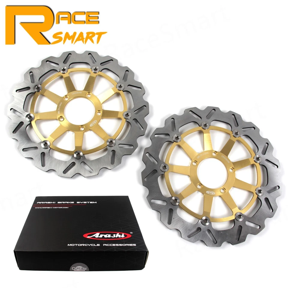 Rotores de disco de freno delanteros + tornillos para Ducati Monster S4R Testastretta 07-08 Foto 2 de 4