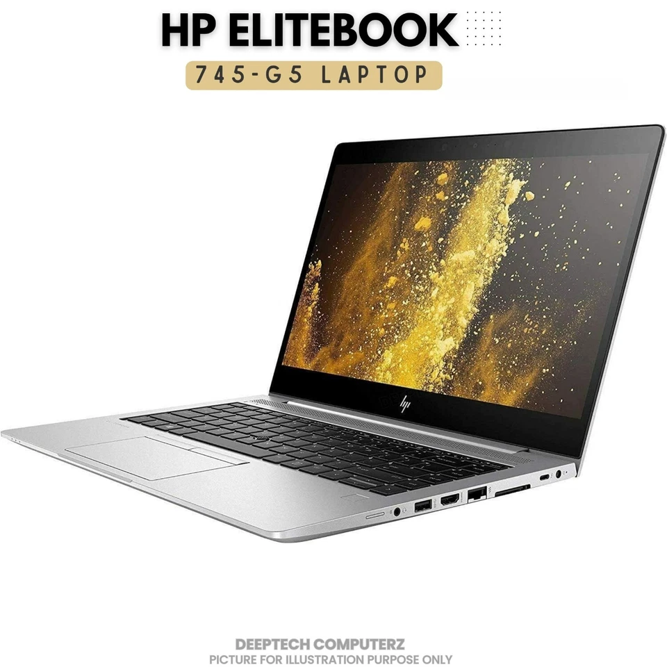 HP EliteBook 735 G5 Laptop 14" AMD Ryzen 7 Pro 32GB RAM 2TB SSD 90 Days Warranty - Image 4 of 4