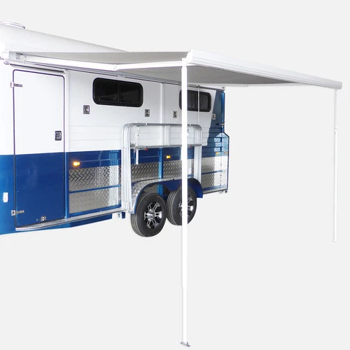 White Caravan Awning Roll Out 3.0m x 2.5m NEW Italian Designed Aluminium Wareda - Picture 2 of 12