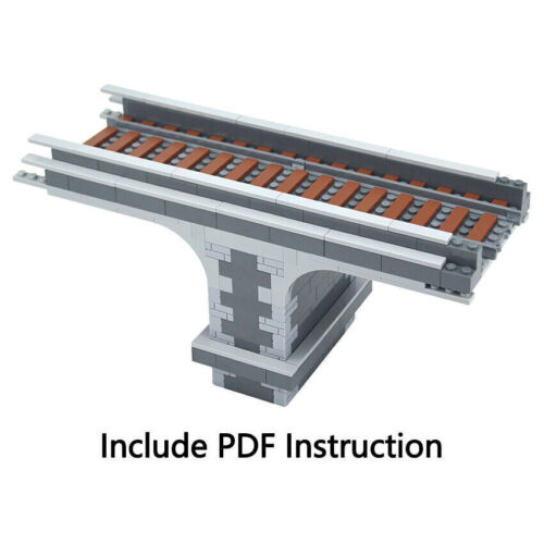 City Train Track Walkway Buffer Stop for Lego Kit Building Blocks Sets DIY - Picture 46 of 60