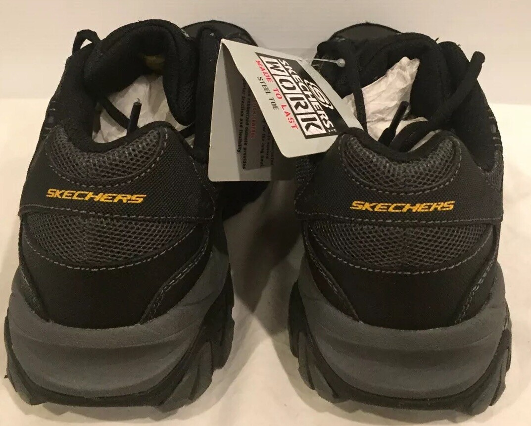 skechers steel toe negro