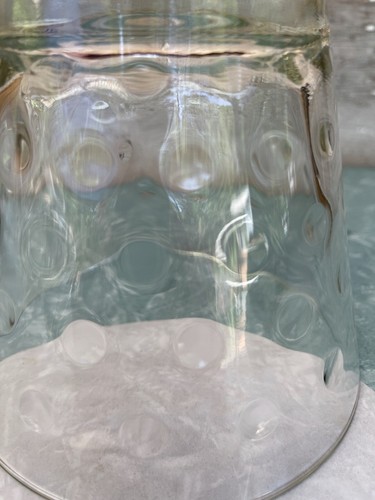 Vintage Hazel Atlas Capri Dot Clear Glass Ice Bucket 5" Clear - Picture 2 of 5