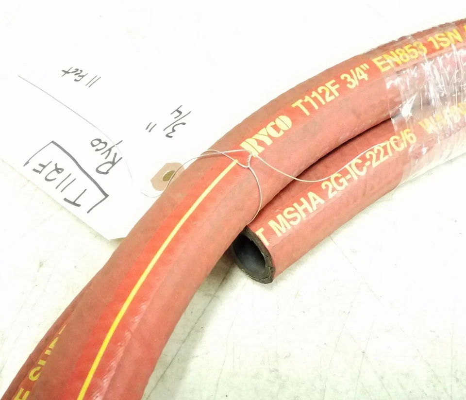 T112F Ryco 3/4" One Wire Braided Fire Suppression Hose SAE R1AT 11' - Image 4 of 4