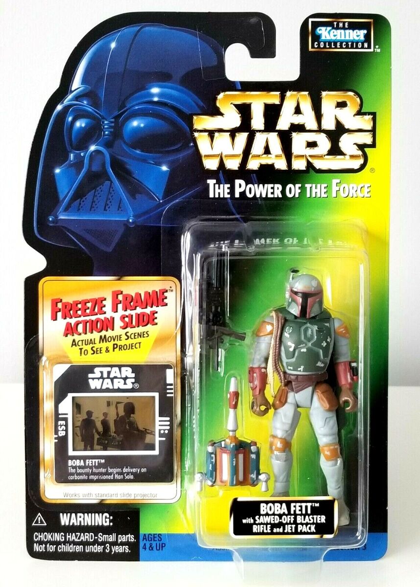 VERY RARE Boba Fett w/Freeze Frame - Star Wars Power of the VERY RARE Boba Fett w/Freeze Frame - Star Wars Power of the