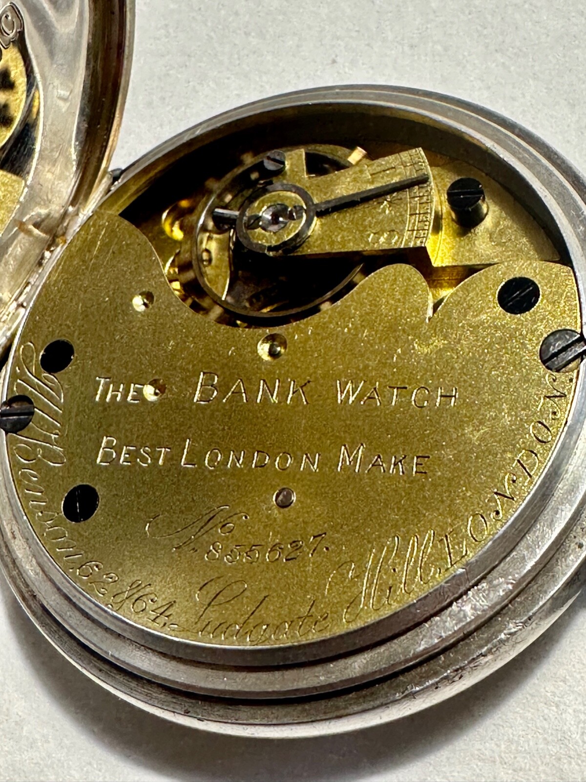 Antique JW Benson Pocket watch with Albert Chain and Benson Box 1898 eBay