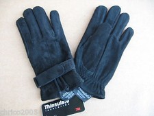 Suede riding gloves 40 size lined size S (6) black No. 216