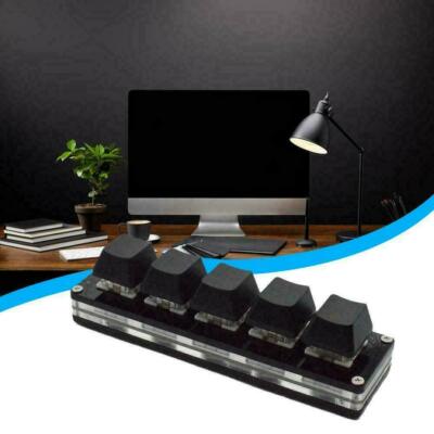 5-Key Mini Mechanical Keyboard Custom Shortcut Programmable Keypad Control  C8B6