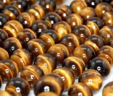 15MM YELLOW TIGER EYE GEMSTONE GRADE AAA ROUND LOOSE BEADS 10 BEADS