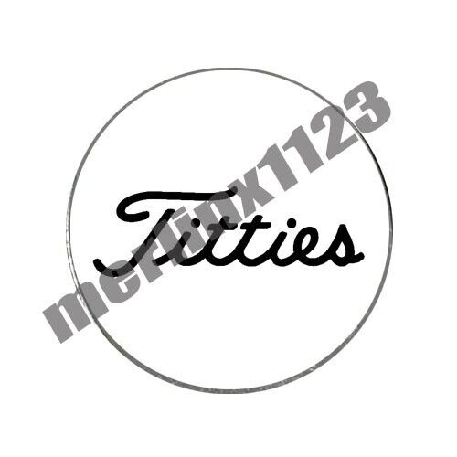 "Marcador de pelota de golf novedoso ""Titties"" + herramienta divot naipes regalo novedad" - Imagen 2 de 2